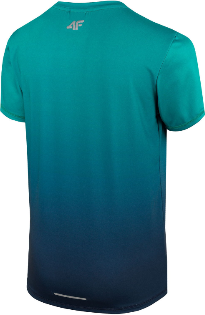 T-shirt chłopięcy sportowy 4F JTSM008 zielony